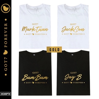 เสื้อ GOT7 💚 FOREVER T-shirt 💿Hologram🏅Gold เสื้อดำขาวเขียวสามารถปรับแต่งได้