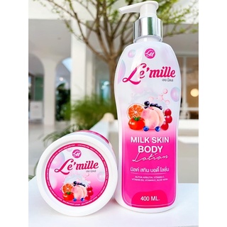 เลอมิลเล่ 🌸Le’mille  ✅พร้อมส่ง ขนาด 400ml/100ml โลชั่น หัวเชื้อน้ำนม