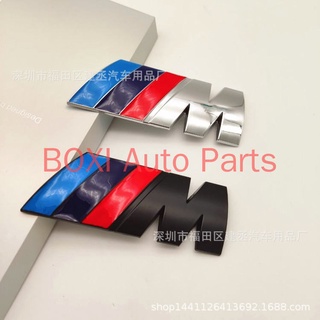 BOXI 1Pcs BMW M Logo Power Sport E90 M3 M5 M7 car sticker car front cricket emblem accessories ABS original car material