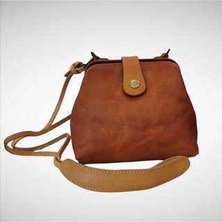 กระเป่าสะพายผู้หญิง กระเป๋าสะพายหนังแท้ กระเป๋าทรง Doctor bag