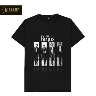 เสื้อยืดผ้าฝ้ายพิมพ์ลายขายดี เสื้อยืด พิมพ์ลาย THE BEATLES Abbey Road สไตล์วินเทจ สําหรับผู้ชาย