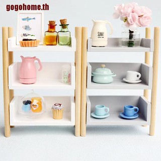 【GOGOHOME】ชั้นวางหนังสือจิ๋ว เฟอร์นิเจอร์ สําหรับตกแต่งบ้านตุ๊กตา 1:12