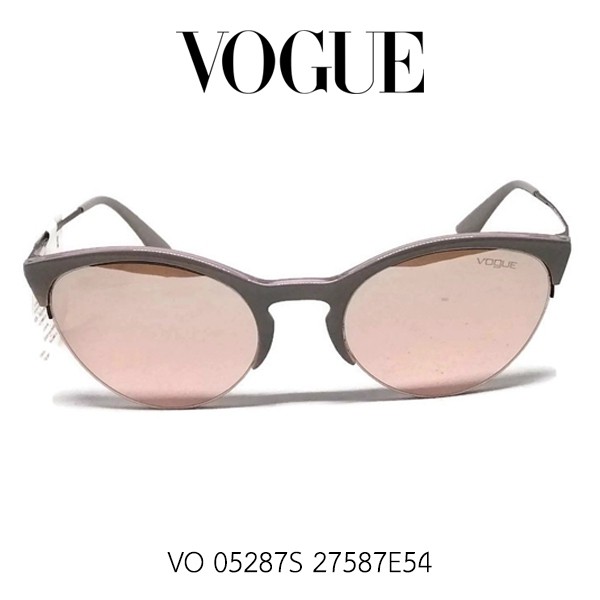 แว่นตากันแดดผู้หญิง VOGUE  VO5287S 27587E 54-22 รุ่น Grey light pink mir สินค้าแบรนด์เนมของแท้ 100%