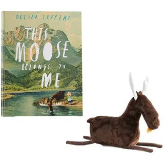 ตุ๊กตาพรีเมี่ยม กวางมูส MOOSE by Oliver Jeffers จากหนังสือนิทานเด็ก "This Moose Belongs to Me"