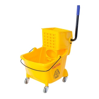 ถังบีบผ้าม็อบถูพื้น MW1-24 Octopus H020100001 24 ลิตร ไม้ถูพื้น ไม้รีดน้ำ Squeezing bucket, mop, MW1-24 Octopus H0201000