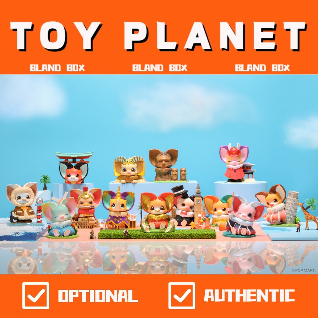 [TOY Planet] POP MART Popmart ART TOY Yoki travel round the world series กล่องสุ่ม ตุ๊กตาแฮนด์เมด อินเทรนด์ น่ารัก