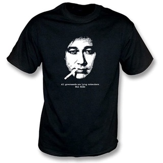 เสื้อยืดคอกลม แขนสั้น ผ้าฝ้ายแท้ พิมพ์ลาย Bill Hicks ทรงหลวม แฟชั่นสําหรับผู้ชาย