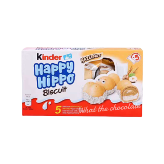 Kinder Happy Hippo เวเฟอร์กรอบสอดไส้ช็อคโกแลต (มี 2 รสชาติ)