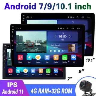 [4G Ram+32g ROM IPS AHD] เครื่องเล่นมัลติมีเดีย วิทยุ GPS นําทาง Wifi บลูทูธ 2Din 7 9 10 นิ้ว สําหรับรถยนต์ Android