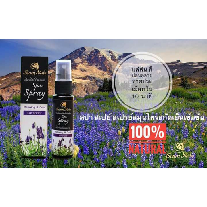 (โปร 3 ขวด) Spa Spray สปา สเปรย์ สมุนไพรสกัดเย็นเข้มข้น 100%