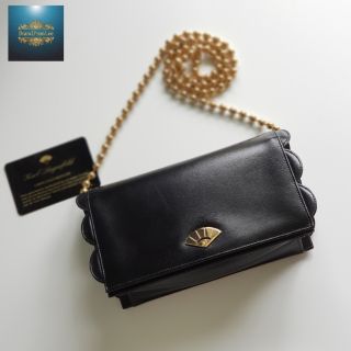 Karl Lagerfeld black leather chain bag