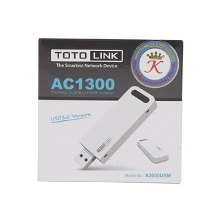 Totolink A2000USM AC1300 Dual Band USB Adapter Wireless ตัวรับ wifi ยูเอสบี Network-Salestore