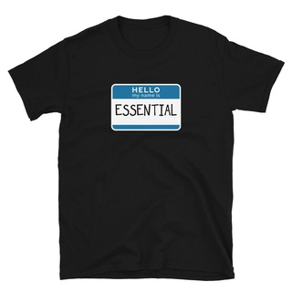 เสื้อยืดลําลอง แขนสั้น พิมพ์ลายกักตัวคนงาน Essential Worker Social Distancing Toilet Pr Sign สําหรับผู้ชาย 351203