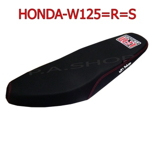 A HOT เบาะแต่ง เบาะปาด เบาะรถมอเตอร์ไซด์สำหรับ HONDA-W125=S=R หนังด้าน ด้ายแดง งานสุดเทพ งานเสก