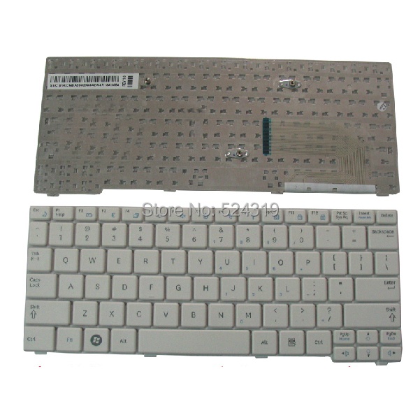 แป้นพิมพ์แล็ปท็อปใหม่สําหรับ Samsung N148 N150 N151 NB20 NB30 N143 N158 N130 N145 US Layout สีขาว