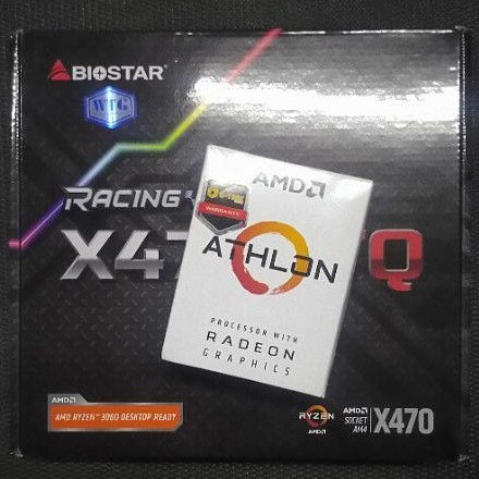 Athlon 3000G+X470 Racing มือสอง ประกันศูนย์