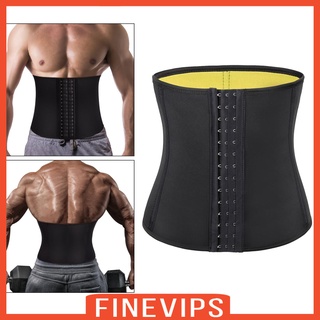 [finevips] เข็มขัดผู้ชาย โพลีเอสเตอร์ กระชับสัดส่วน ผู้ชาย เอว เทรนเนอร์ Cincher Corset ผู้ชาย การสร้างแบบจําลองร่างกาย เข็มขัดรัดหน้าท้อง สายรัดหน้าท้อง ฟิตเนส รูปร่าง