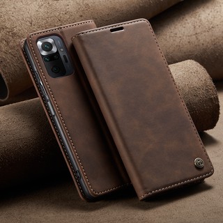 Caseme เคสโทรศัพท์มือถือหนัง ฝาพับแม่เหล็ก พร้อมช่องใส่บัตร หรูหรา สําหรับ Xiaomi Redmi Note 9s 10s 10 Pro Max 10T 013