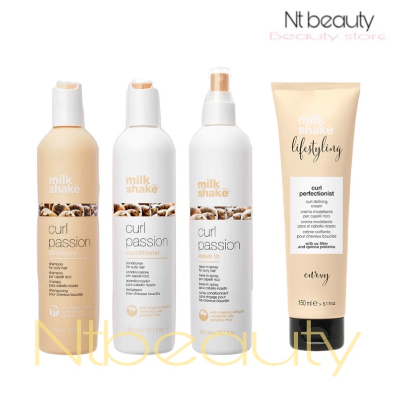 แท้ 100% milk shake curl passion shampoo 300 ml Milk shake conditioner มิลค์ เชค เคริ์ล จับลอน milks
