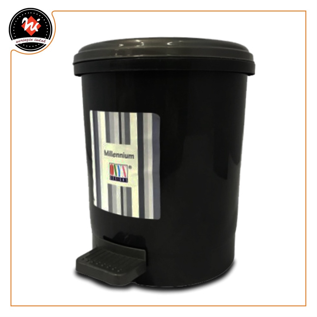 BLACK ONYX TRASH BIN