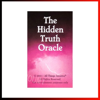 แผ่นภาษาอังกฤษซ่อนการ์ด Truth Oracle 54 แผ่น