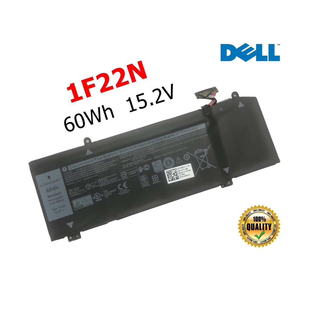 Dell แบตเตอรี่ 1F22N (สำหรับ G5 5590 G7 7590 Alienware M15 M17 R1 Series ) Dell Battery Notebook เดล