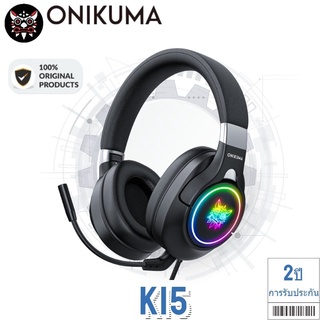 ONIKUMA K15 RGB GAMING HEADSET (Black) 3.5MM.+ USB