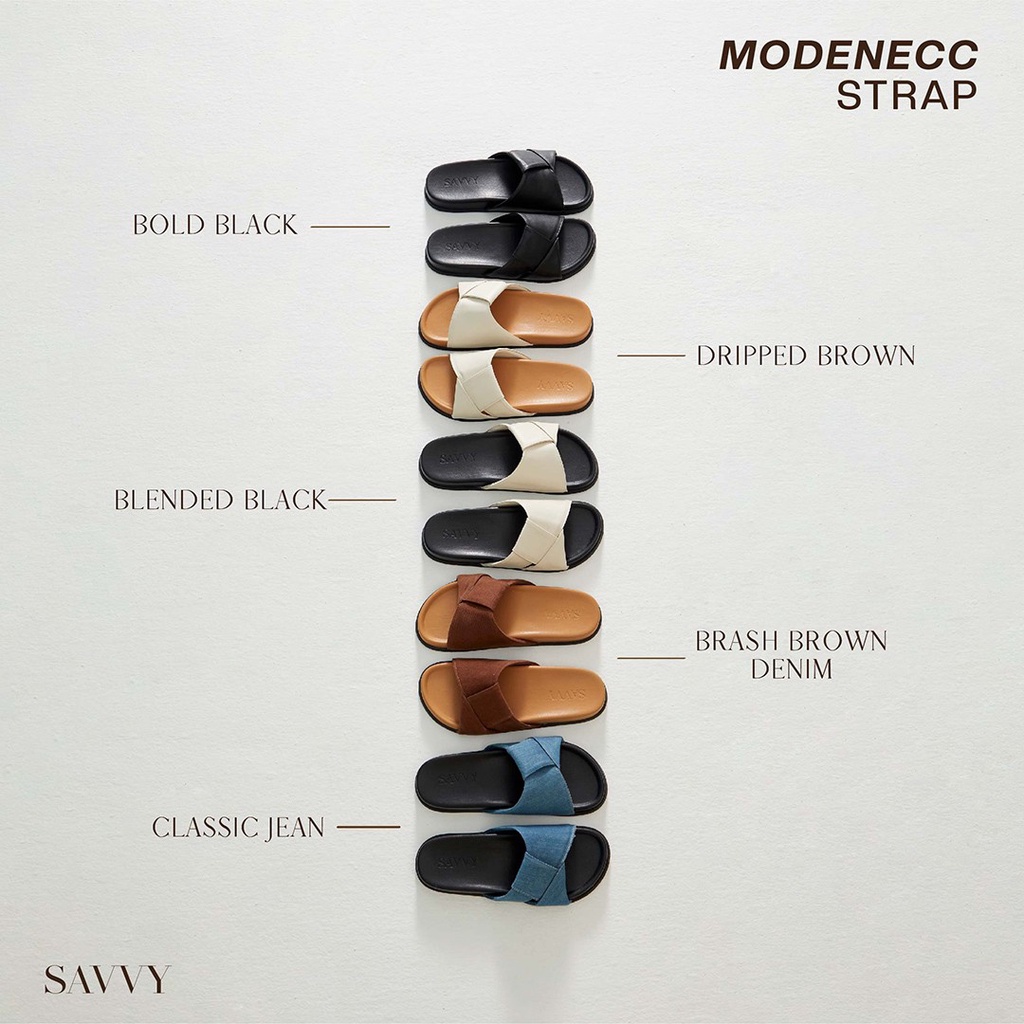 Savvy.bkk รองเท้าผู้หญิง รุ่น Modenecc - Strap  (Size 35-44) รองเท้าแตะ รองเท