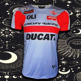 เสื้อยืด T-Shirt MotoGP เสื้อโมโตจีพี สำหรับแฟนคลับ Gresini Racing Team #MG0066 รุ่น Enea Bastianini#23 ไซส์ S-5XL