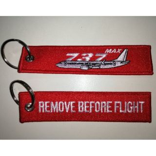 พวงกุญแจ REMOVE BEFORE FLIGHT Boeing B737 Max