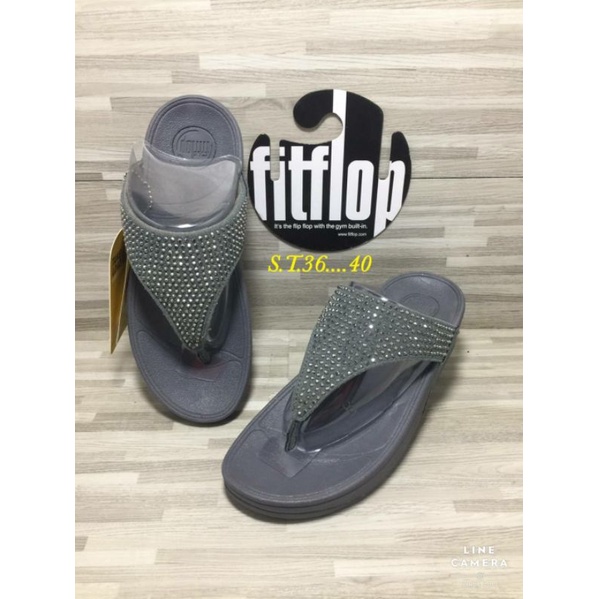 รองเท้าแตะ   FitFlop รองเท้าผู้หญิง36-40 งานดีงานสวยใส่สบาย ผื่นนิดนึงเบาๆ ถ่ายรูปจากสินค้าจริง
