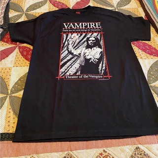 ถูกสุดๆพร้อมส่ง เสื้อยืดแขนสั้น ผ้าฝ้าย 100% พิมพ์ลาย Vtg Victim Theater Of The Vampire 1997 Usa Made Horror Goth หลากสี