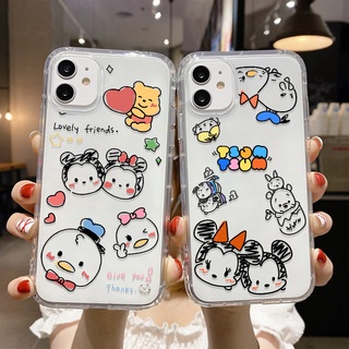 เคสโทรศัพท์มือถือ ซิลิโคนนิ่ม TPU ใส ลายการ์ตูน สําหรับ Samsung Galaxy S22 Ultra Case S20 FE S10 Plus S21 FE M32 M51 M31 M21S M11 Note 20 Ultra J6 Prime F41 J4 Note20
