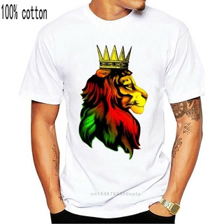 เสื้อยืด พิมพ์ลาย Royal Reggae Rasta Lion สําหรับผู้ชาย