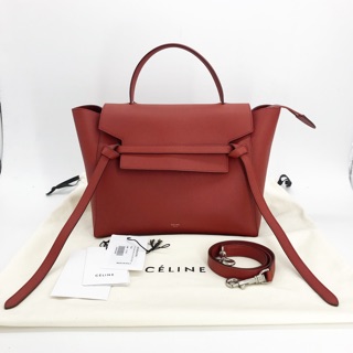 Celine belt bags Size Mini (  Like New! 90% ) สี แดง Rust