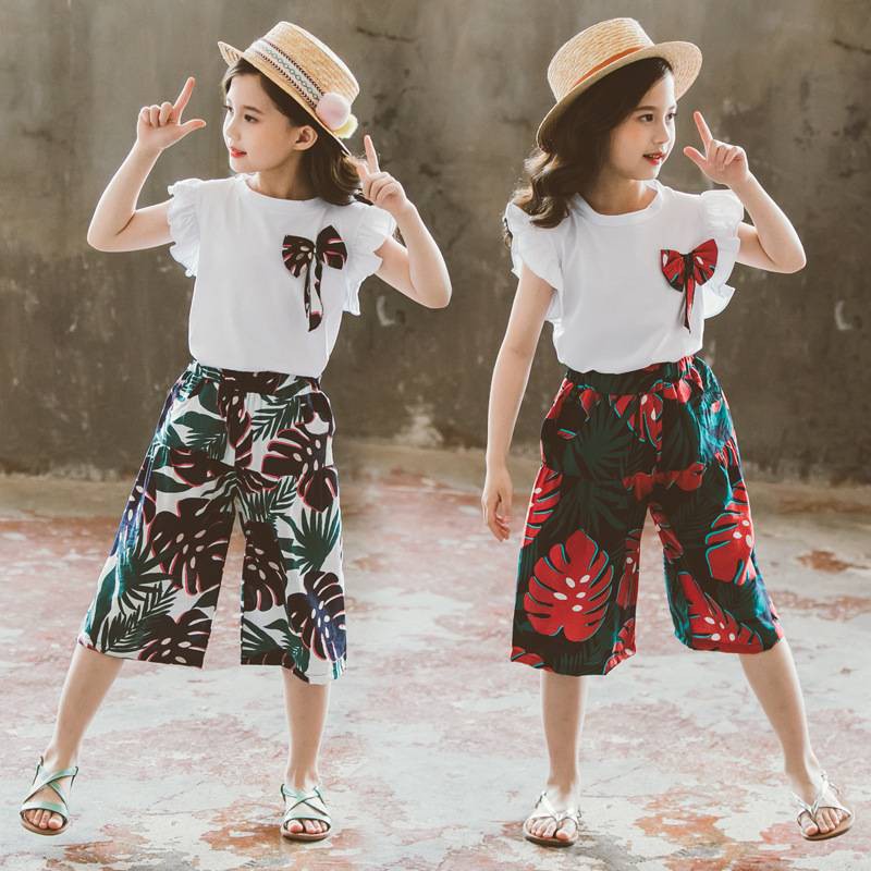 (พร้อมส่งในไทย)  ชุดเด็กโต ราคาส่ง เสื้อ+กางเกง สวยๆ