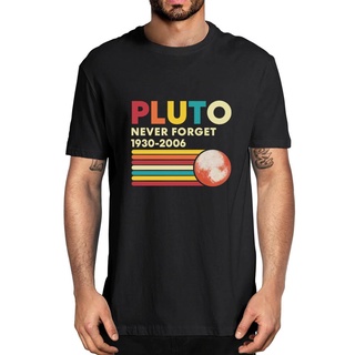 เสื้อยืดผู้ Tuxinhe Pluto Never Forget 1930 2006 2020 เสื้อท็อป สไตล์วินเทจ แฟชั่นฤดูร้อน สําหรับผู้ชาย#39; s เสื้อยืด S