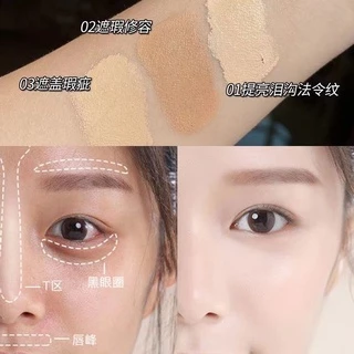 M163 Maffick คอนซีลเลอร์คอนทัวร์ ปกปิดรอยคล้ำใต้ตา 3 สี