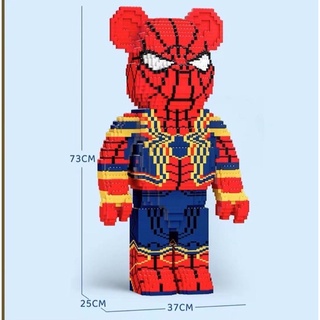 ตัวต่อ​ เลโก้​ แบบชิ้นใหญ่หมีแบร์​บ​ริค​ spidermanสูง​ 73 cm จำนวน​ 6000ชิ้น เสริมทักษะ ต่อเล่นก็ได้ ตั้งโชว์ก็ดี