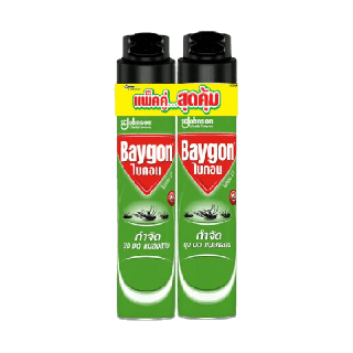 ไบกอน สเปรย์กำจัดยุง มด แมลงสาบ 600 มล. แพ็คคู่ Baygon Multi Insect Killer Spray 600ml Twinpack