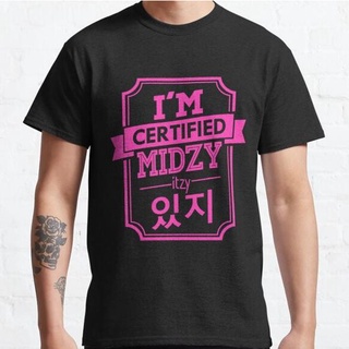 เสื้อยืด 30S DISTRO IM CERTIFIED MIDZY ITZY เรียบง่าย กําหนดเอง KPOP ฟรี ONGKIRเสื้อยืดแขนสั้นสไตล์สตรีท