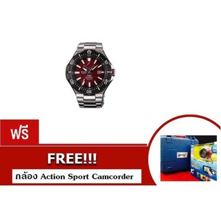 ORIENT นาฬิกาข้อมือ รุ่น SEL07002H0 - Black/Red (ฟรี Action
 Sport Camcorder)