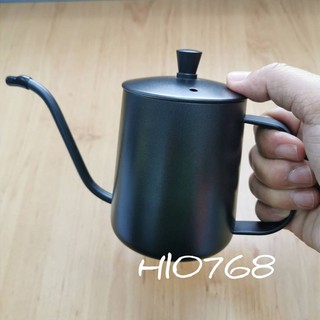 กาดริปกาแฟ กาต้มน้ำ กาดริปสแตนเลส 350ml Teflon Long Gooseneck แคบกาแฟชงชา 350ml -สินค้ามีพร้อมส่ง-