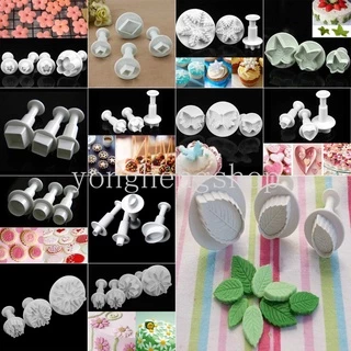 แม่พิมพ์ตัดคุกกี้ บิสกิต ลายดอกไม้ ใบไม้ 1 ชุด DIY