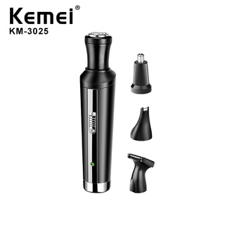 Kemei Km-3025 4 In 1 เครื่องโกนหนวดไฟฟ้าแบบชาร์จไฟได้