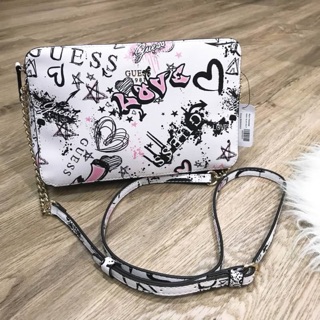 💋 พร้อมส่ง GUESS HALLEY TOP ZIP CROSSBODY BAG 2018🍭