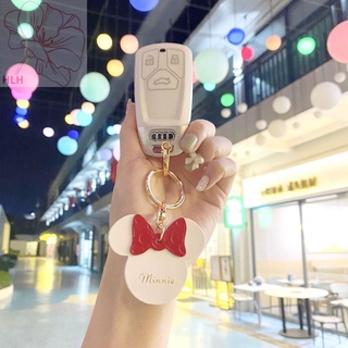 2021 Audi key case a4l หัวเข็มขัด q3L รถใหม่ a6l หญิง a3L กระเป๋า q2l พับ Q7/A7 เปลือกป้องกันน่ารัก