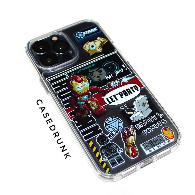 (Hybrid) Impact Case IRONMAN go เคสกันกระแทก เคสสำหรับไอโฟน 13Promax 13Pro 13 12Promax 12Pro/12 11PM 11 XR XS 8P