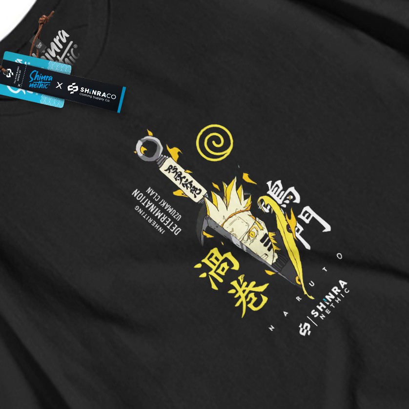 เสื้อยืด cotton Shinranethic Tshirt - Naruto Uzumaki, Anime T-Shirt / Naruto Shippuden