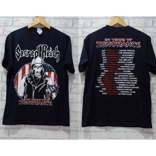 [S-5XL] เสื้อยืด ลาย Sacred REICH - Ignorance 30 ปี